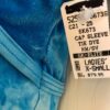 GK ICE FIGURE SKATE LADIES X-SMALL CAP SLV BLUE NYLON TIE-DYE VELVET DRESS AXS - Image 5