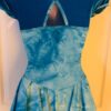 GK ICE FIGURE SKATE LADIES X-SMALL CAP SLV BLUE NYLON TIE-DYE VELVET DRESS AXS - Image 6