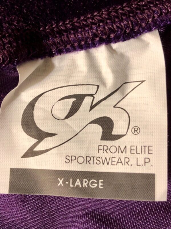 GK ELITE JAZZ DANCE CHEER ADULT X-LARGE EGGPLANT VELVET TANK CROP TOP Sz AXL NWT - Image 5