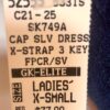 GK CAP SLEEVE ICE FIGURE SKATE LADIES X-SMALL BLUE VELVET CREPE PRINT DRESS AXS - Image 6