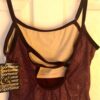 GK DANCE JAZZ LADIES MEDIUM WINE TWILIGHT X-BACK VELEVT STRAPS CAMI TOP Sz AM - Image 5