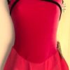 GK ICE FIGURE SKATE PINK VELVET ADULT SMALL ASYM MESH INSERTS SLVLS DRESS Sz AS