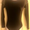 GK LgSLV LADIES SMALL BLACK VELVET SILVER TRIM GYMNASTS DANCE LEOTARD Sz AS NWT!
