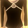 GK LgSLV LADIES SMALL BLACK VELVET SILVER TRIM GYMNASTS DANCE LEOTARD Sz AS NWT! - Image 7
