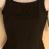 GK DANCE TOP ADULT X-SMALL BLACK MICROFIBER TANK CHEER JAZZ GYMNASTICS SZ XS NWT