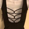 GK DANCE TOP ADULT X-SMALL BLACK MICROFIBER TANK CHEER JAZZ GYMNASTICS SZ XS NWT - Image 2
