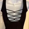 GK DANCE TOP ADULT X-SMALL BLACK MICROFIBER TANK CHEER JAZZ GYMNASTICS SZ XS NWT - Image 7