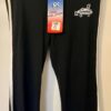 GK 'TUMBLE' GRAPHIC ADULT LARGE BLACK COTTON/SPANDEX WHITE STRIPES CAPRIS Sz L - Image 2