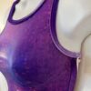 GK JAZZ DANCE CHEER ADULT X-SMALL FUCHSIA HOLOGRAM PURPLE VELV TANK CROP TOP AXS - Image 5