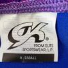 GK JAZZ DANCE CHEER ADULT X-SMALL FUCHSIA HOLOGRAM PURPLE VELV TANK CROP TOP AXS - Image 9