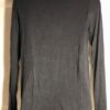 GREEN ENVELOPE LADIES SMALL LgSLV BLACK GRAY TRIM TOP HI-LOW HEM Sz S EUC! - Image 2
