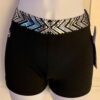 CHEER GK ADULT X-SMALL 2-TONE SILVER SPANGLEZ WAISTBAND BLACK DRYTECH SHORTS XS - Image 2