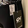 CHEER GK ADULT X-SMALL 2-TONE SILVER SPANGLEZ WAISTBAND BLACK DRYTECH SHORTS XS - Image 4