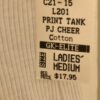 GK CHEER GIRL GRAPHIC TANK Size LADIES MEDIUM WHITE AM NWT! - Image 4