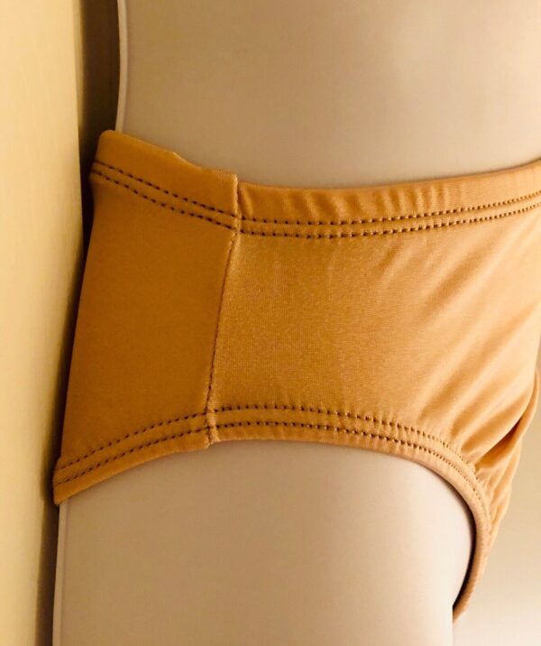 GK ELITE HIGH RISE HIGH CUT Size CHILD MEDIUM NYLON BRIEFS #1411 NUDE CM NWT! - Image 2