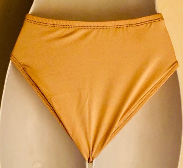 GK ELITE HIGH RISE HIGH CUT Size CHILD MEDIUM NYLON BRIEFS #1411 NUDE CM NWT! - Image 3