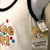 GK FUN TANK PJ TOP GIRLS MEDIUM â€˜DANCE GIRLâ€™ WHITE COTTON RIBBED BLACK TRIM SZ M - Image 4