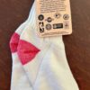 CHEER! UNISEX ADULT 9-11 WARM COMFY SOCKS WHITE W/RED 'CHEER' MEGAPHONE GRAPHICS - Image 2
