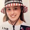 STARS & STRIPES BUCKET HAT â€œUSA ALL THE WAYâ€ GRAPHIC GYMNASTICS EMBROIDERED Sz L