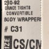 BODY WRAPPERS Total STRETCH Convertible Foot Dance Tights Spandex B-Pink CS/CM - Image 5