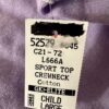 GK SPORTS TOP CHILD LARGE LAVENDER COTTON WHITE TRIM CREW NECK CAP SLVS SZ S NWT - Image 5