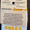 CHEER! UNISEX KIDS 7-9 WARM COMFY SOCKS WHITE W/ GOLD 'CHEER' MEGAPHONE GRAPHICS - Image 3
