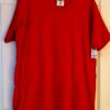 DURABLE CHILD LARGE BLANK SSLV RED COTTON CREW T-SHIRT SZ L (14-16) - Image 2