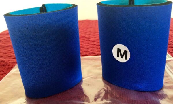 NWT GK Elite Sportswear Style #GK49 Neoprene Wristbands 3.5â€ Blue Size M - Image 2