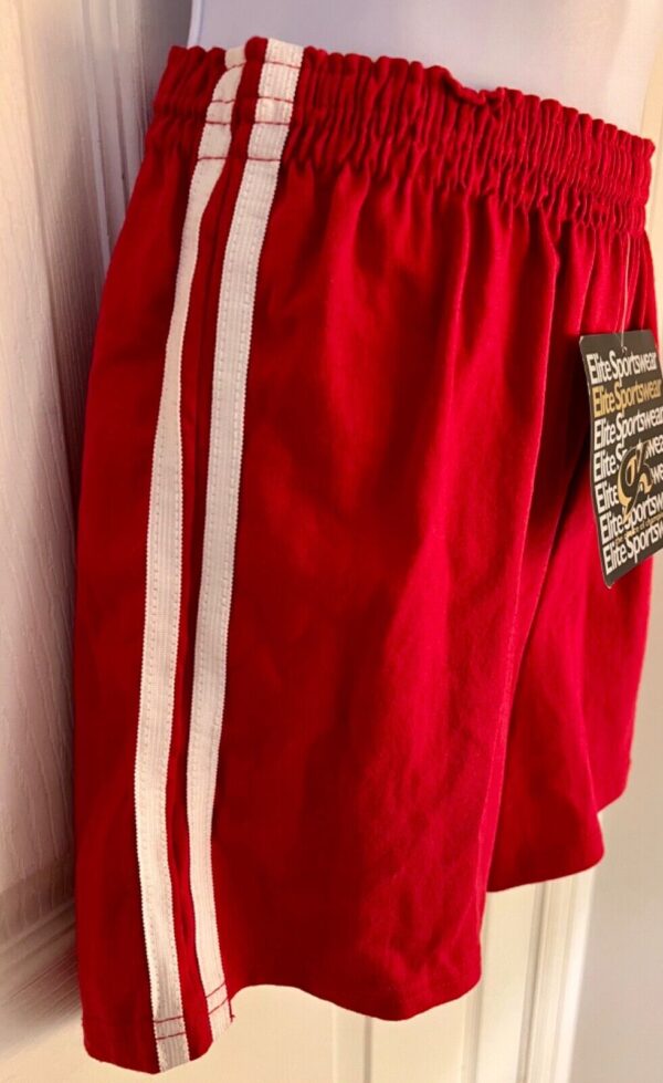 GK "GYMNAST" COTTON BOXER SHORTS SIZE ADULT X-SMALL RED GYMNAST PRINT STRIPES XS - Image 3