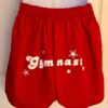 GK "GYMNAST" COTTON BOXER SHORTS SIZE ADULT X-SMALL RED GYMNAST PRINT STRIPES XS - Image 5