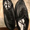 LEOâ€™S JAZZ BLACK LEATHER CHILD 13M ECONO SPLIT SOLE LACE UP DANCE SHOES Sz CH 13 - Image 2