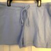 GK DRAWSTRING COTTON SHORTS GIRLS MEDIUM SOLID LGT BLUE LOUNGE CASUAL SZ M NWT! - Image 2