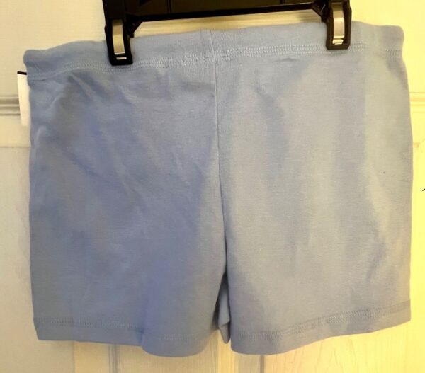 GK DRAWSTRING COTTON SHORTS GIRLS MEDIUM SOLID LGT BLUE LOUNGE CASUAL SZ M NWT! - Image 3