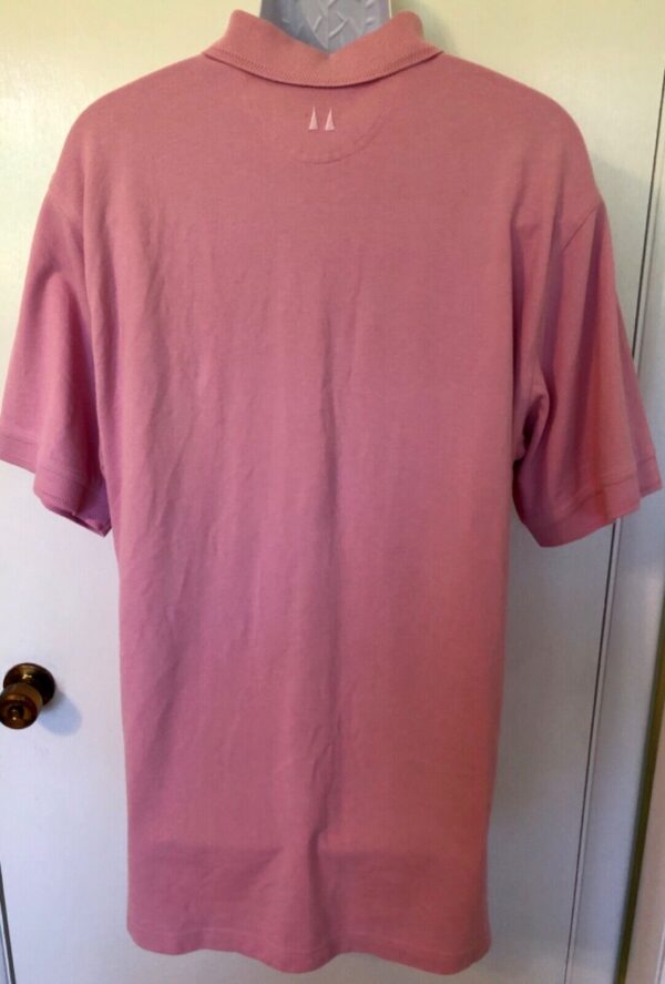 GREG NORMAN GOLF POLO SSLV MENS X-LARGE SOLID PINK COTTON SHIRT XL-TALL PREOWNED - Image 4