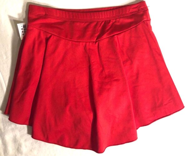 GK ELITE ICE SKATE ADULT SMALL RED MICROFIBER PULL-ON SLIMLINE SKIRT Sz AS NWT! - Image 9