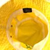 â€œGYMNASTIC GODDESSâ€ EMBROIDERY FUN FRING WASHED COTTON YELLOW BUCKET HAT Sz XL - Image 5