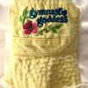 â€œGYMNASTIC GODDESSâ€ EMBROIDERY FUN FRING WASHED COTTON YELLOW BUCKET HAT Sz XL - Image 8