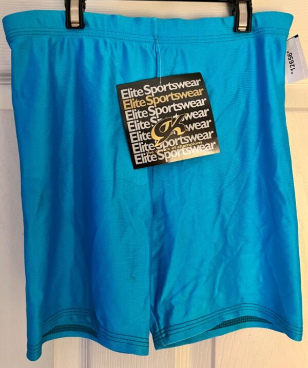 GK WORKOUT SHORTS LADIES X-SMALL BLUE NYLON/SPANDEX DANCE CHEER GYMNASTICS SZ XS - Image 8