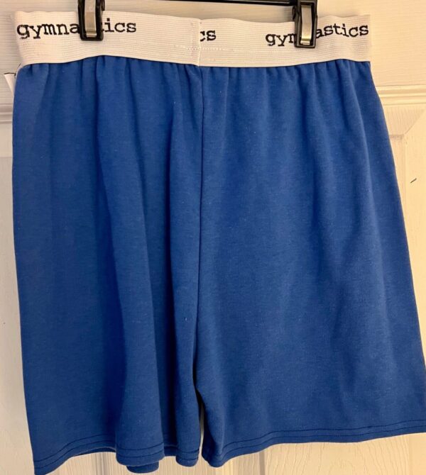 GK â€œGYMNASTICSâ€ GRAPHIC COTTON BOXER SHORTS GIRLS MEDIUM BLUE LOUNGE CASUAL SZ M - Image 6