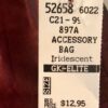 NWT! GK Elite Supplex Nylon Iridescent Burgundy Grip Bag with Drawcord $7.99 - Image 4