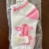 GK DANCE LADIES 9-11 HAWAIIAN FLORAL PINK & WHITE SPORT PEDS SOCKS GRAPHICS 9-11 - Image 4