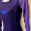 GK PURPLE MYSTIQUE ADULT SMALL LgSLV PURPLE MESH GYMNAST DANCE LEOTARD AS - Image 4