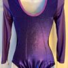 GK PURPLE MYSTIQUE ADULT SMALL LgSLV PURPLE MESH GYMNAST DANCE LEOTARD AS - Image 6