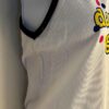 GK TANK PJ TOP ADULT LARGE â€˜DANCE GIRLâ€™ WHITE COTTON RIBBED BLACK TRIM Sz AL - Image 4
