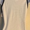 GK TANK PJ TOP ADULT LARGE â€˜DANCE GIRLâ€™ WHITE COTTON RIBBED BLACK TRIM Sz AL - Image 5