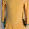 GK ICE SKATE GIRLS MEDIUM YELLOW VELVET LgSLV DRESS V-BACK Sz CM WAS $68.95 NWT!