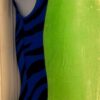 GK GREEN CHILD X-SMALL GREEN VELVET BLUE BLACK GYMNASTICS DANCE TANK LEOTARD XS - Image 4