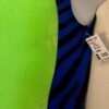 GK GREEN CHILD X-SMALL GREEN VELVET BLUE BLACK GYMNASTICS DANCE TANK LEOTARD XS - Image 5