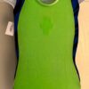 GK GREEN CHILD X-SMALL GREEN VELVET BLUE BLACK GYMNASTICS DANCE TANK LEOTARD XS - Image 8