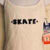 GK CAMISOLE PJ TOP GIRLS LARGE NAVY SKATE GRAPHIC WHITE COTTON TRIM Sz CL NWT!